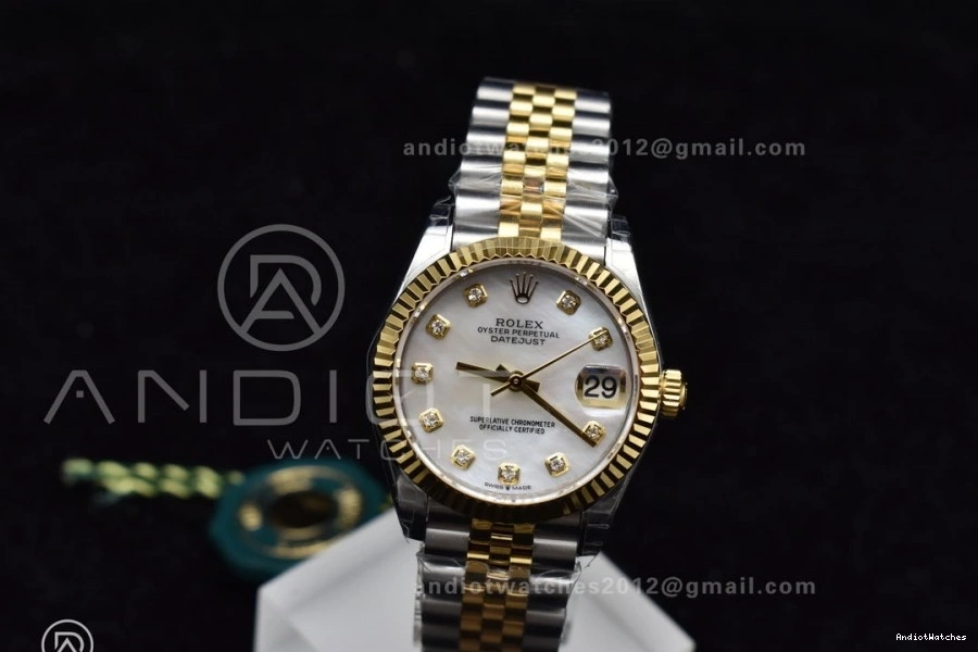 Bracelet YG 316L MOP 278271 Steel Colorful Dial President 542 31 DateJust On GSF Diamond Ladies 0202